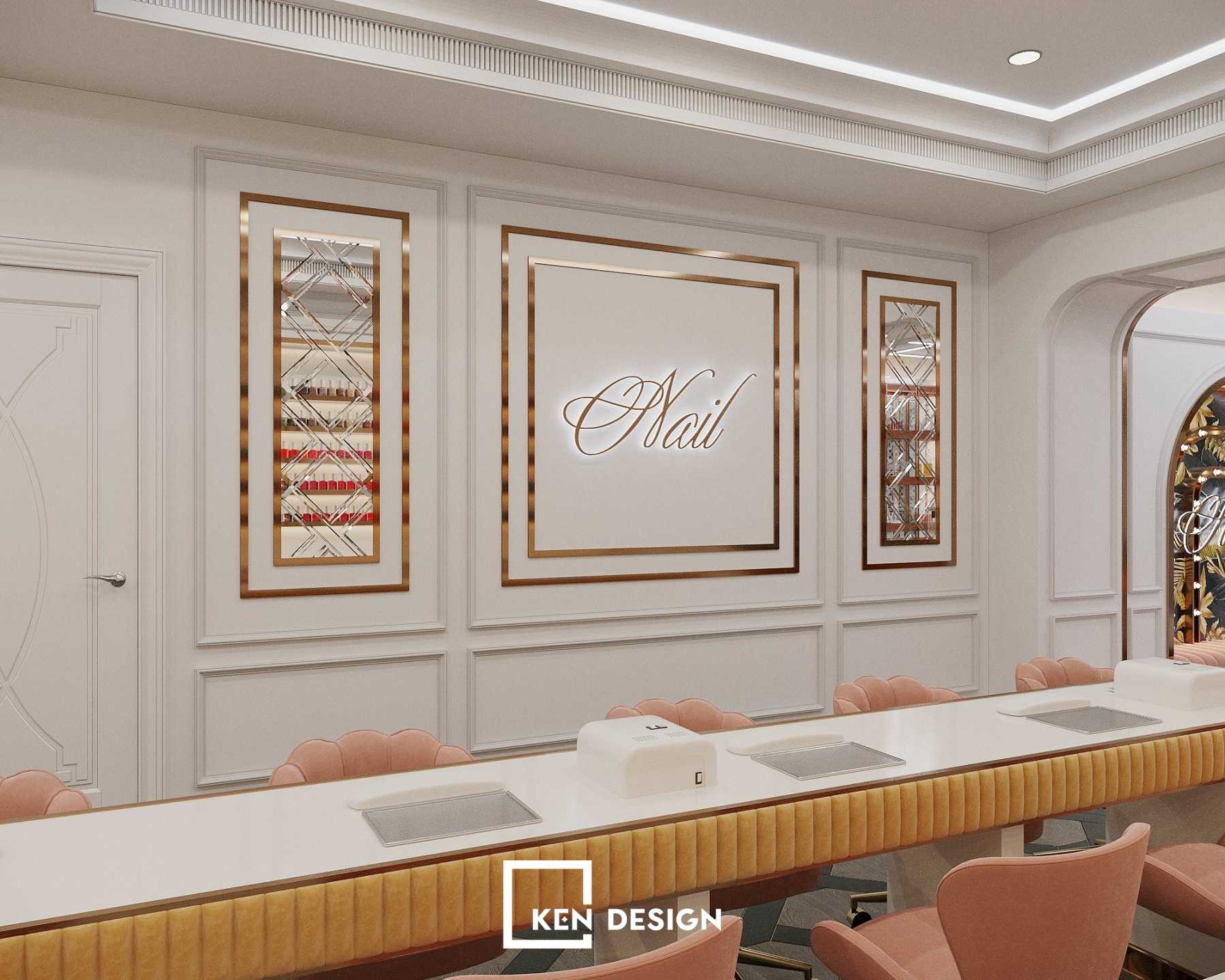 英国美甲与鸡尾酒酒吧设计项目丨KenDesign-4