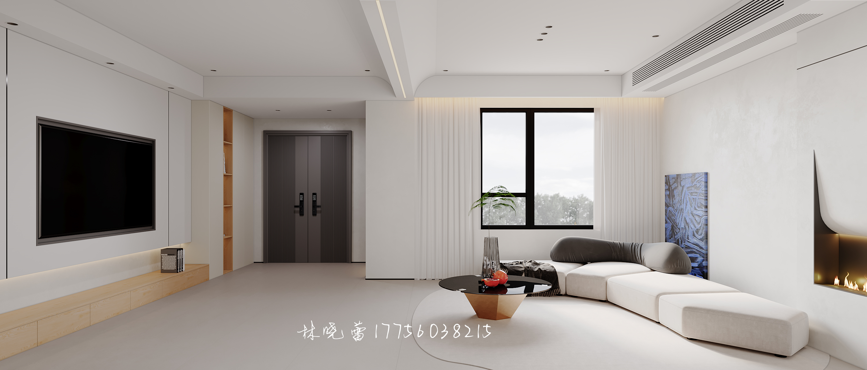 现代极简复式，生活中的艺术感-9