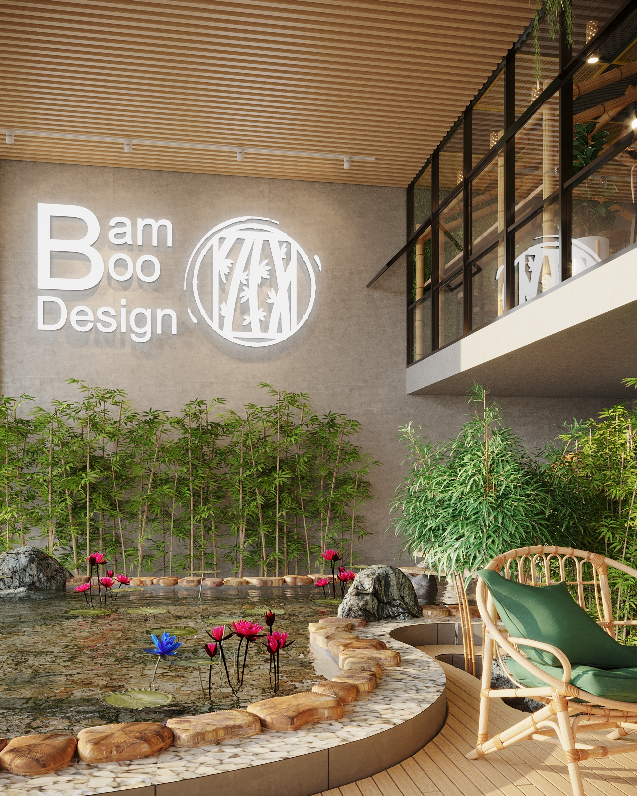 竹子办公室·大厅餐具室-10