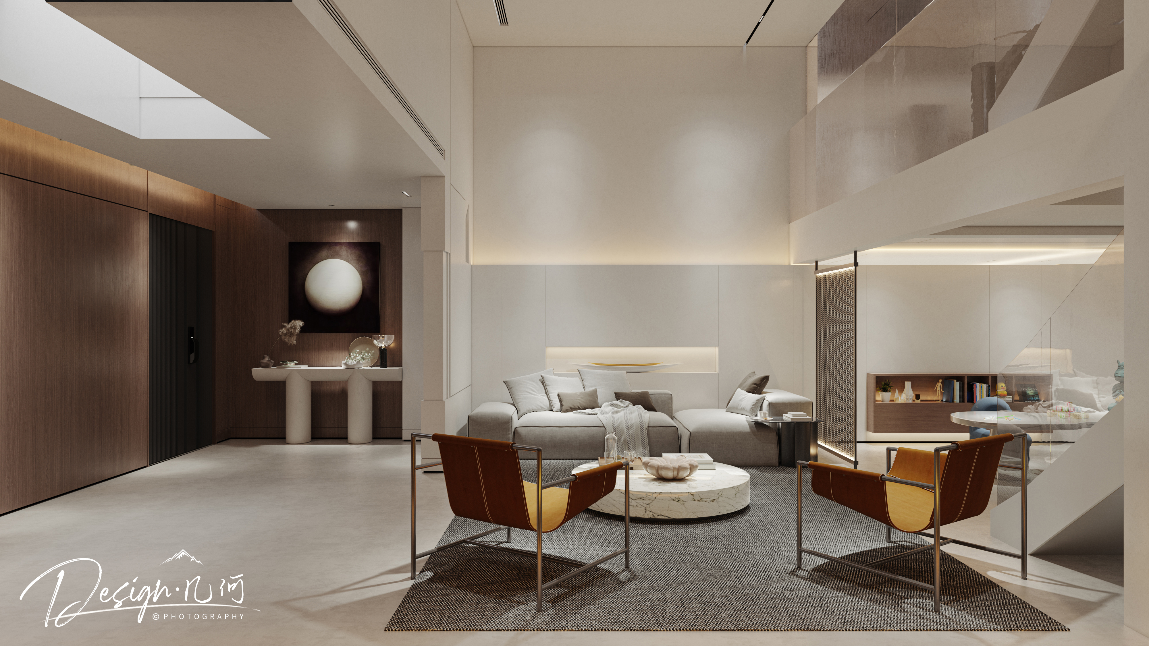 几何空间视觉表现 | 万科城市之光现代客餐厅-14