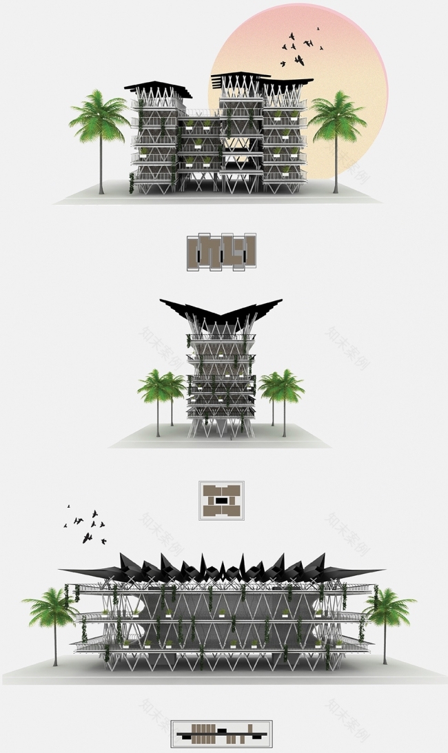 巴拿马 Tropi/Co/Re 住宅,核心住宅模式的创新实践-24