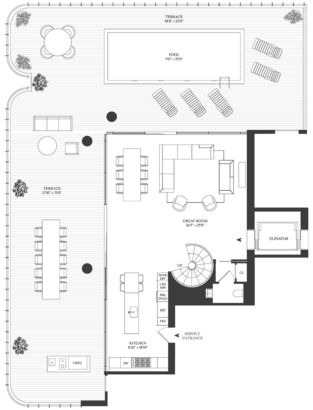 伦佐·皮亚诺打造纽约豪华公寓，简约材料展现豪宅艺术美-94