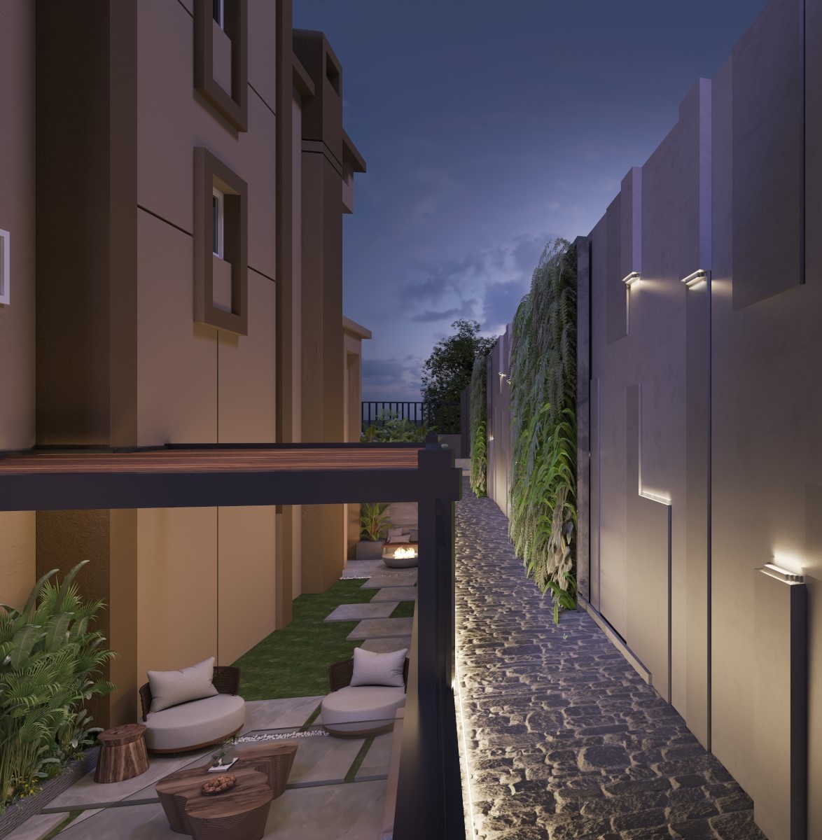 Villa Front yard Landscape design-CFC-2