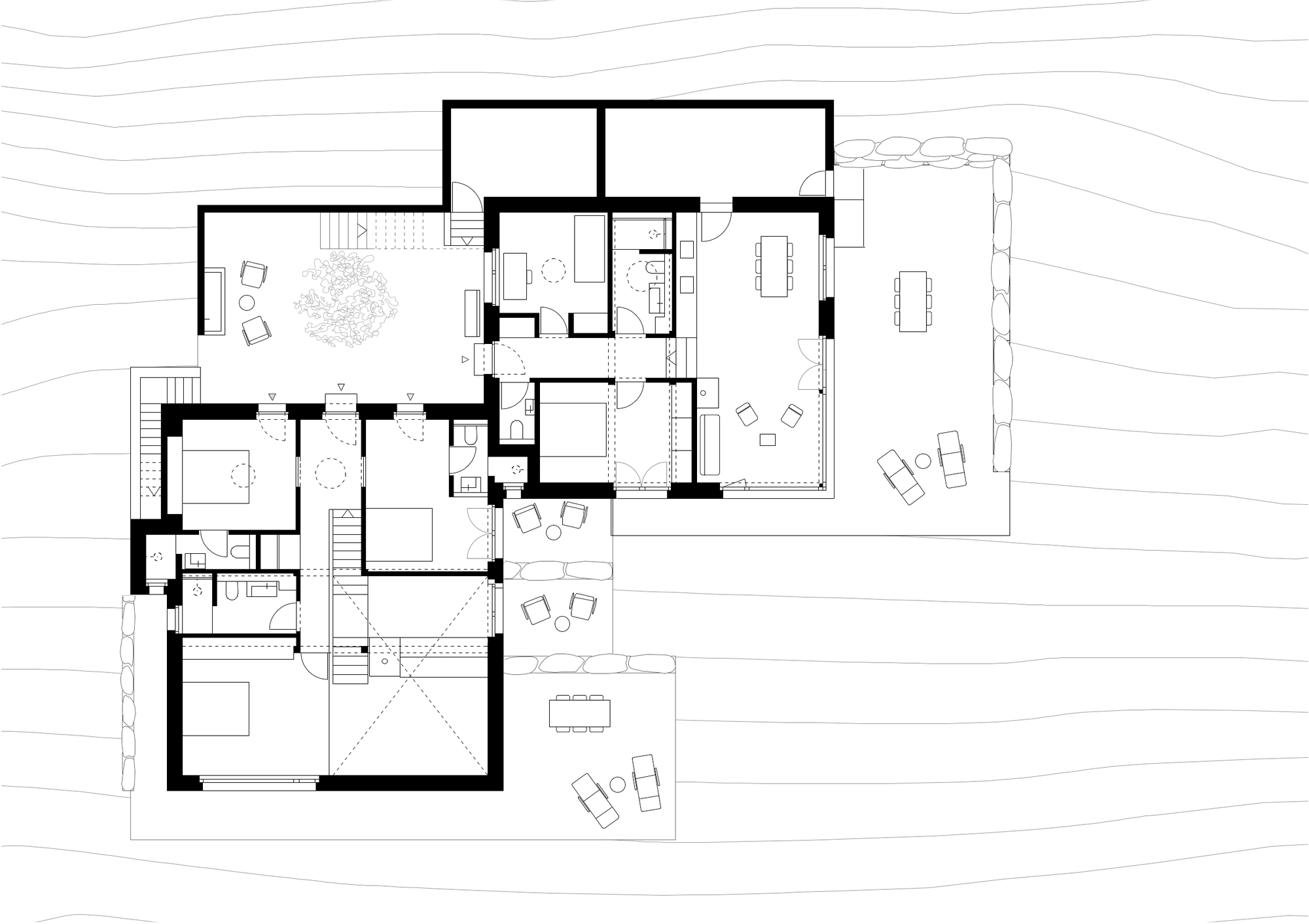 Mont Vully 两栋公寓 | 自然低排放材料打造宜居空间-4