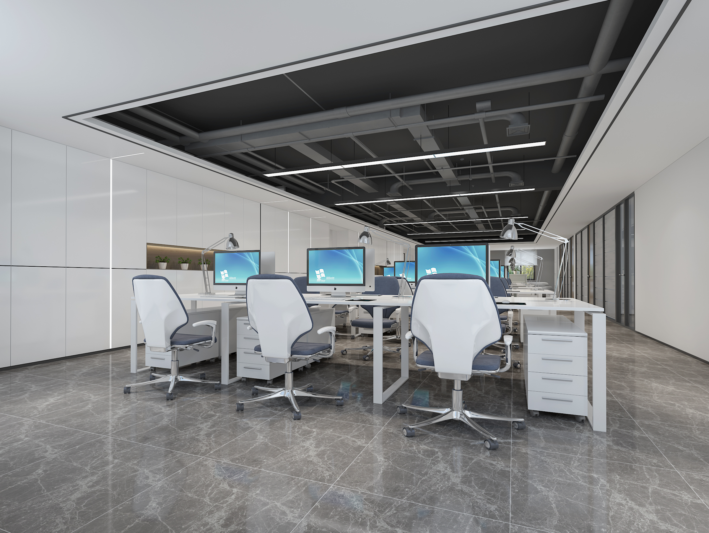 坤达江山筑物业办公室装修设计丨中国丨腾升建筑装饰股份有限公司-6