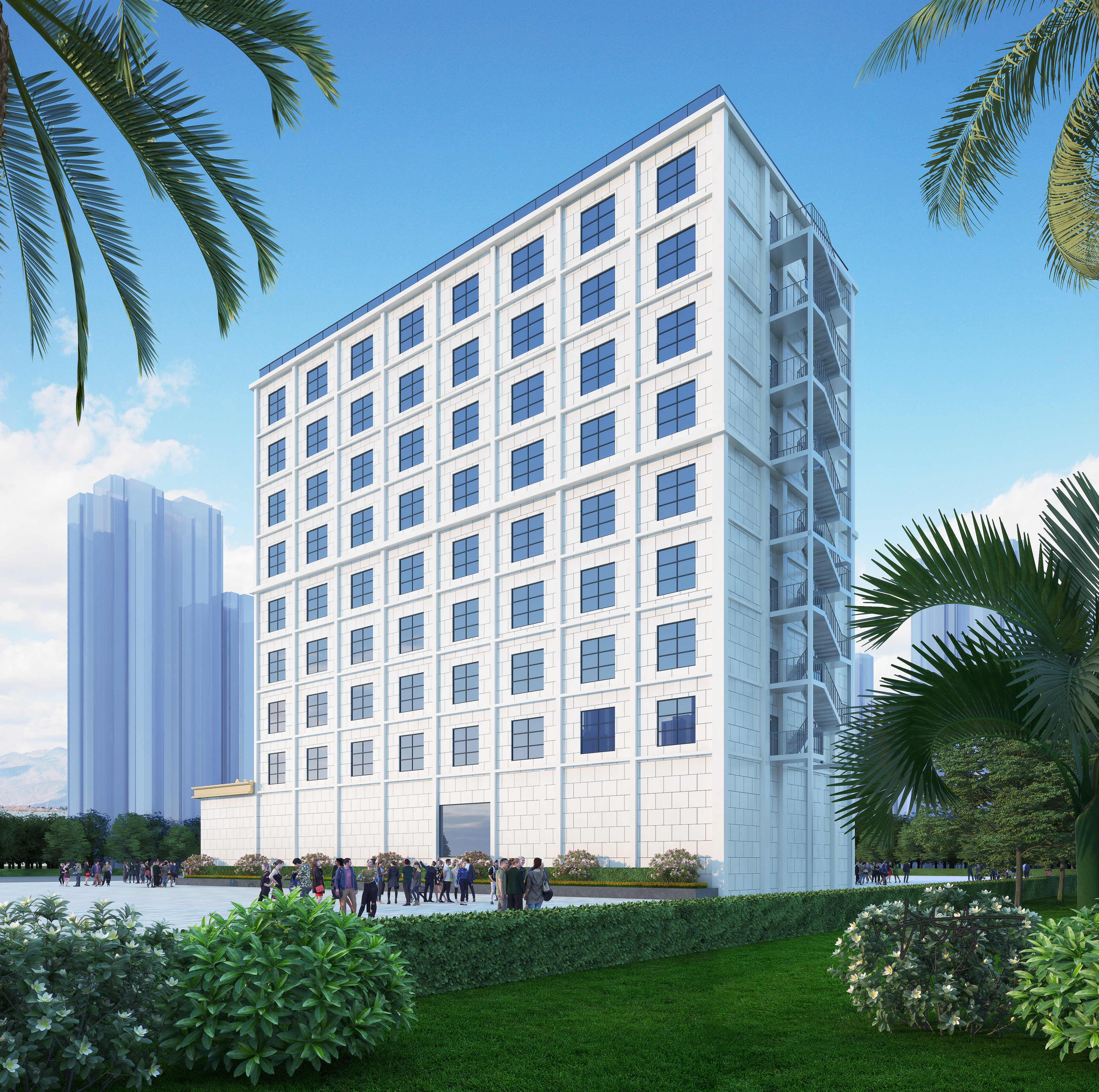 室外效果图|酒店外观-0