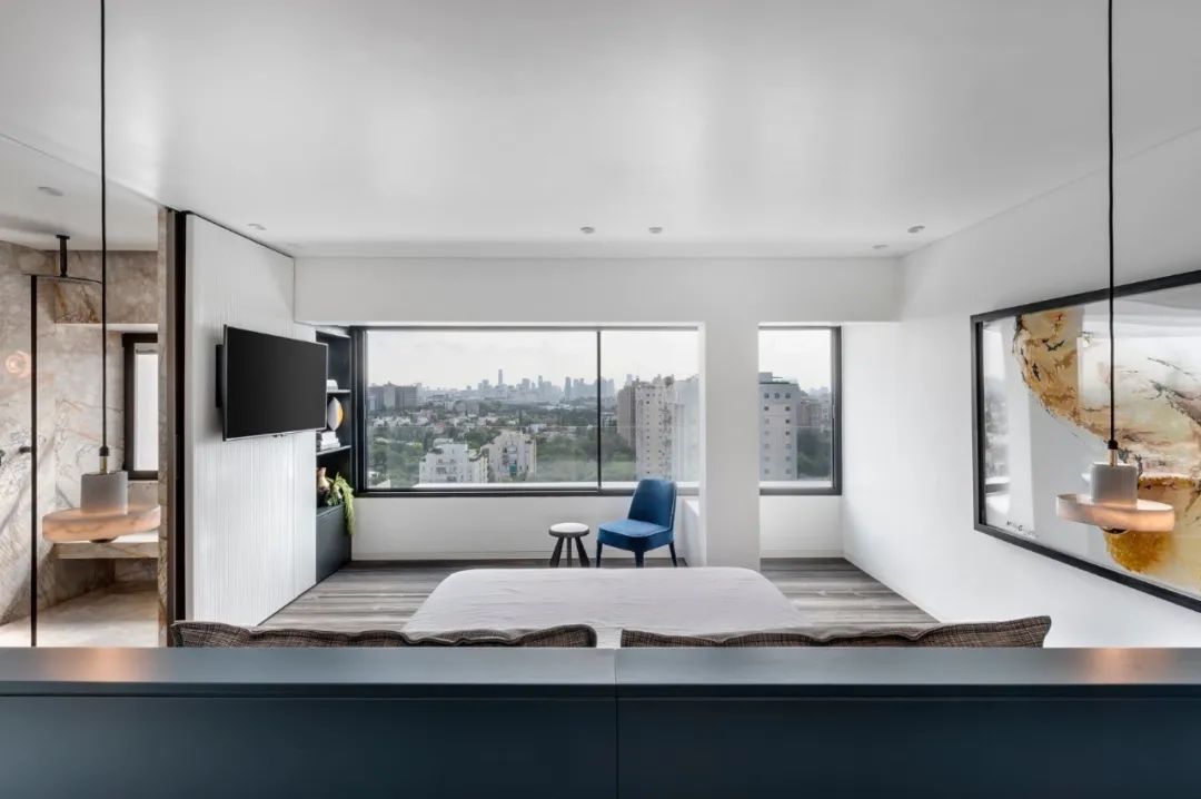 特拉维夫顶层住宅,黑白色调的时尚空间-71