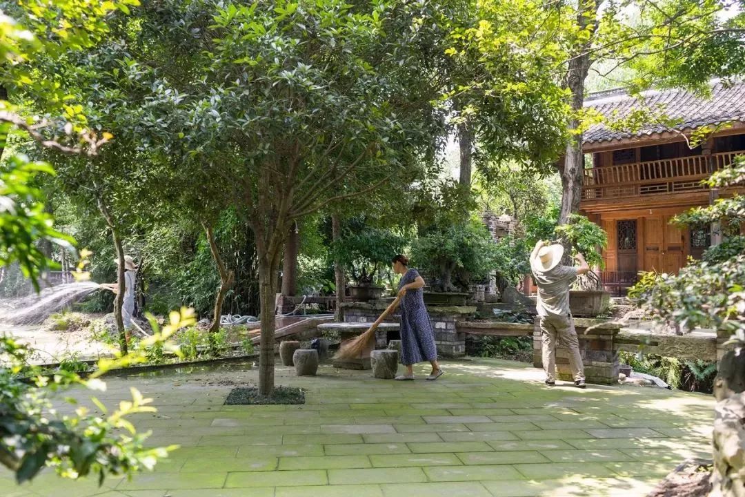 废弃庄园变鹭鸟天堂 | 400㎡中式宅院与 30 亩森林的共生设计-44