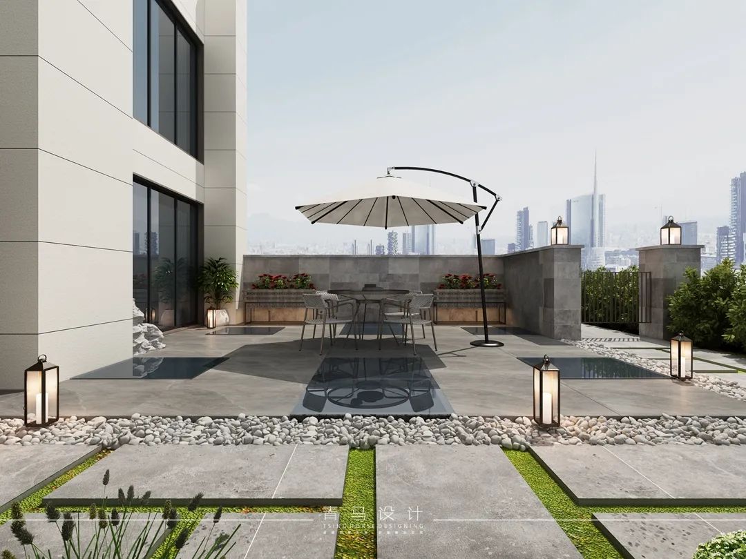 现代中式叠拼别墅设计丨青马别墅空间设计-53