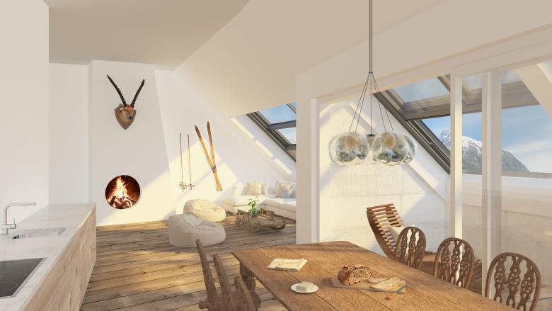 haefele schmid architekten ag丨«Motta Pitschna» MFH丨瑞士-4