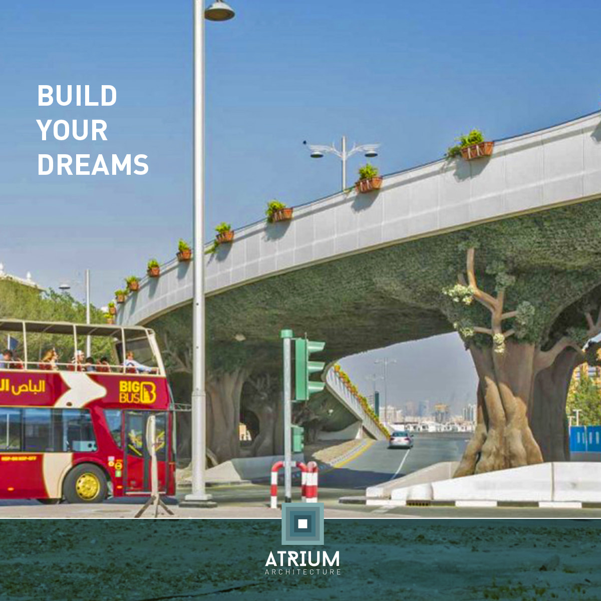 Palm Jumeirah Bridge Jungle Style- Atrium/ UAE-15