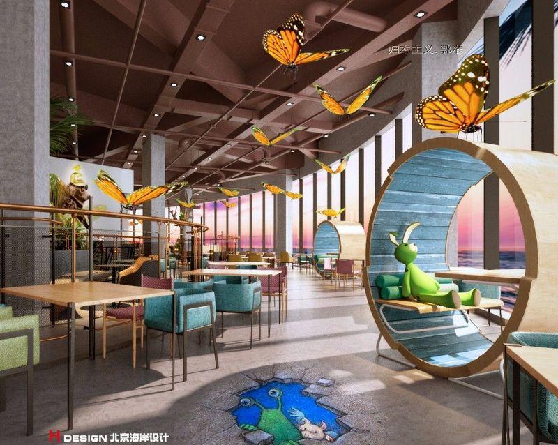 青岛红树林度假世界儿童海鲜餐厅餐饮设计 1821㎡-1