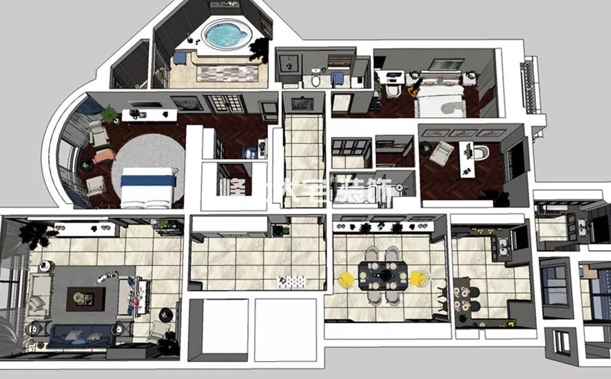 一方城堡·麓园 | 美式简约装修风格,温馨典雅-8