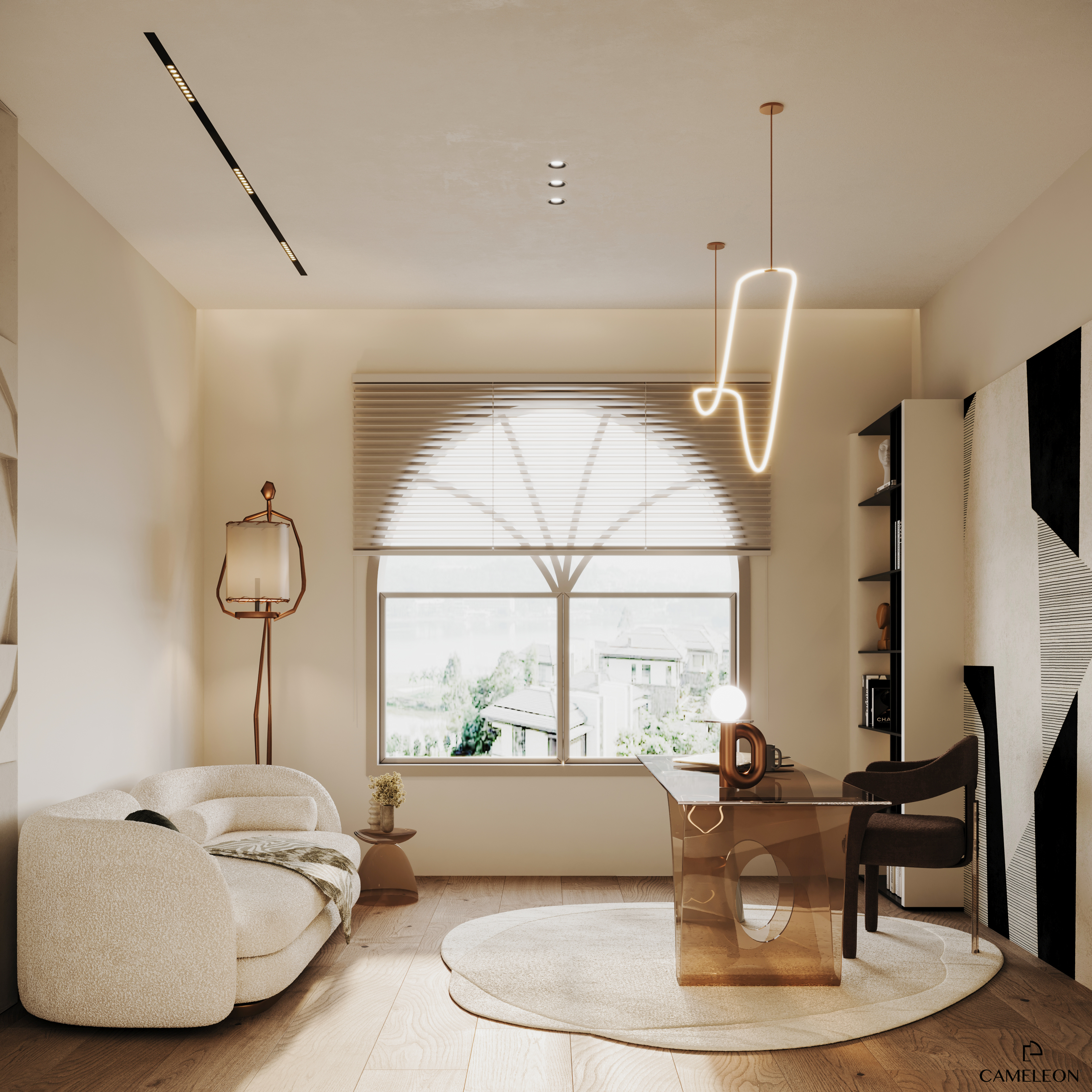 home office (Shoreline apartment palm Jumeirah)-2