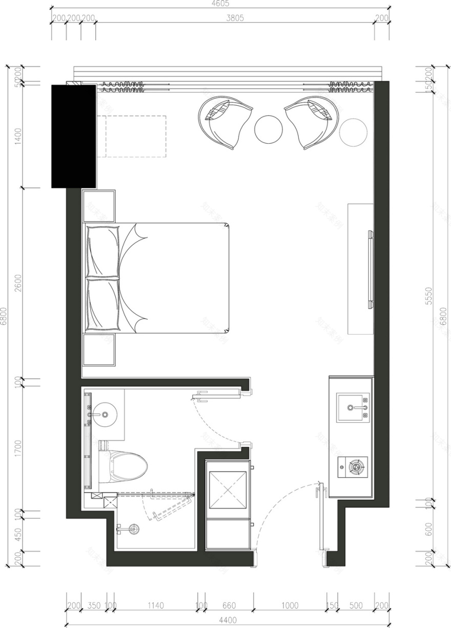 心境简单——24㎡现代北欧风格住宅 深圳市海大装饰集团有限公司-22