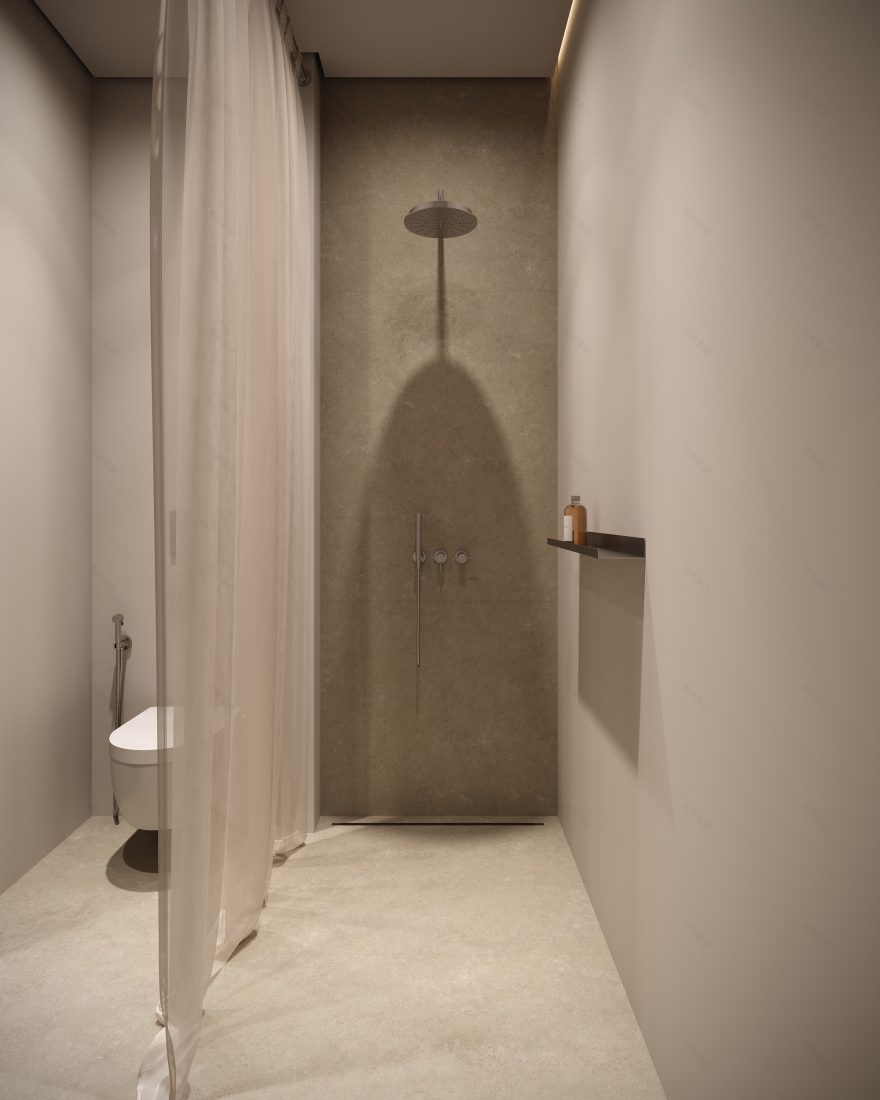 3D可视化的极简主义室内设计-10