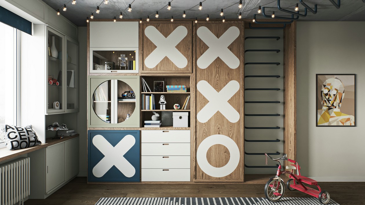 97㎡混搭 风色彩丰富，布局大胆-18