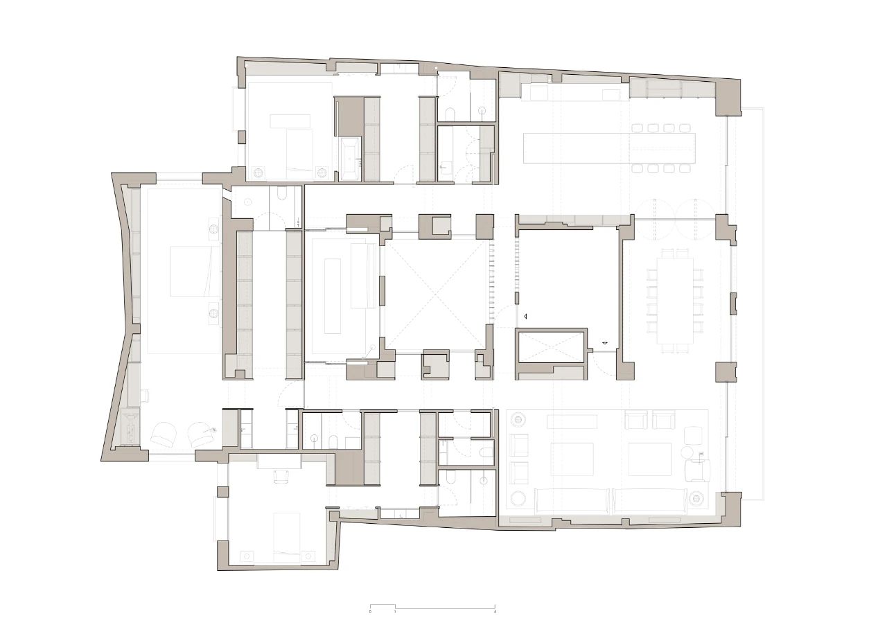 ALFONSO XII 公寓翻新丨西班牙马德里丨OOAA Architecture-43