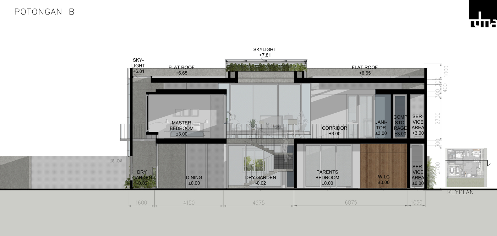 私密而明亮 | 印尼 Cube House 的现代设计-39