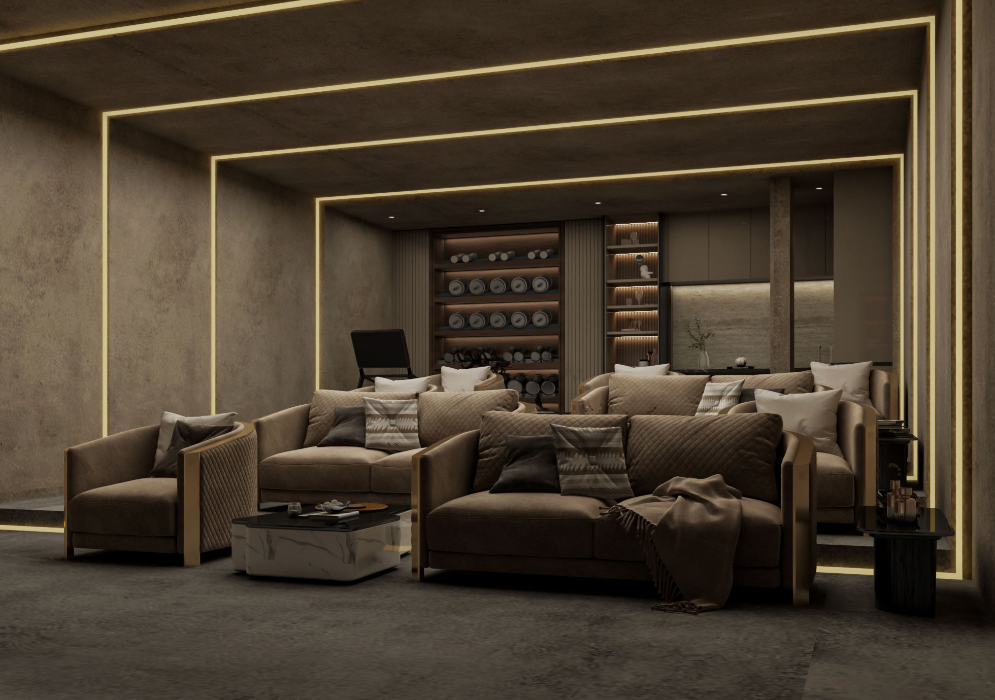 家庭影院现代风格-4