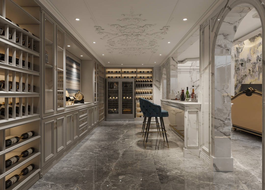 金地九玺简欧别墅丨西安锐格惟辰装饰工程有限公司-37