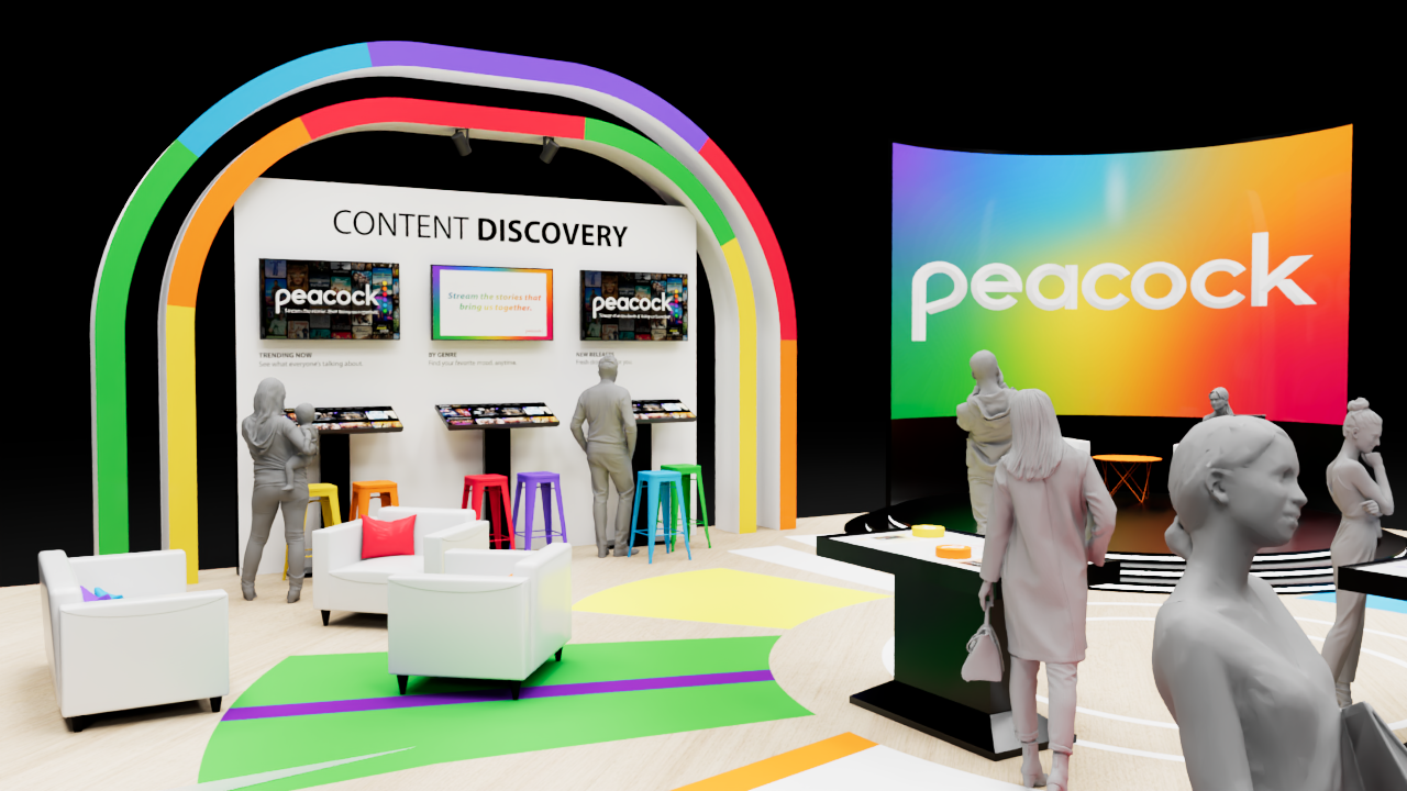 Peacock品牌展览展位设计-3