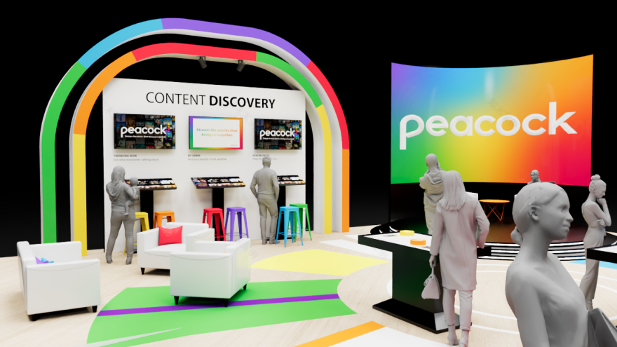 Peacock品牌展览展位设计-3