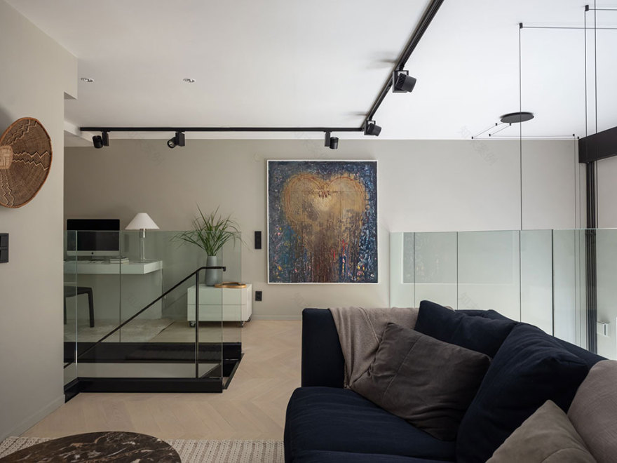 斯德哥尔摩时尚现代复式公寓设计-21