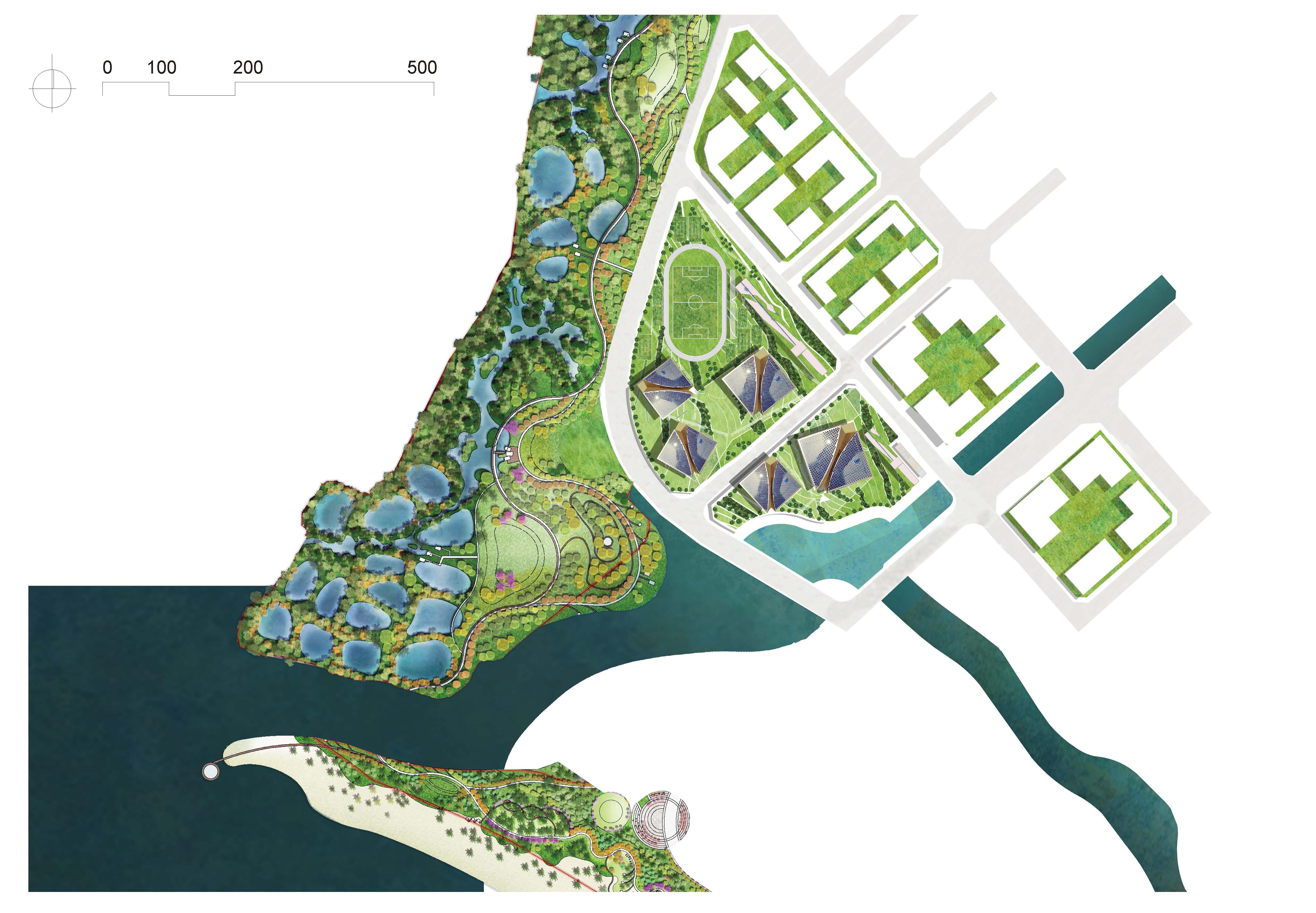 优秀奖方案 | 三亚崖州湾科技城文体中心（深海博物馆及体育中心） / EMBT+霍普股份-3