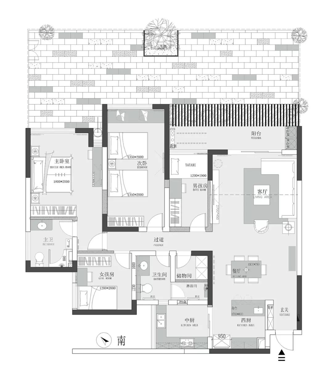 重庆 140㎡四居老房翻新，功能分区明确，焕然一新-24