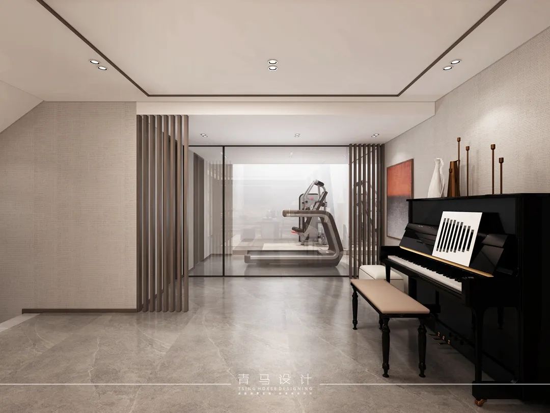 现代中式叠拼别墅设计丨青马别墅空间设计-58