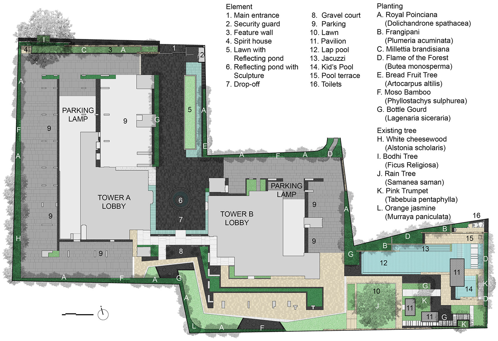 泰国高档居住区Quattro景观设计 / T.R.O.P: terrains+open space-41