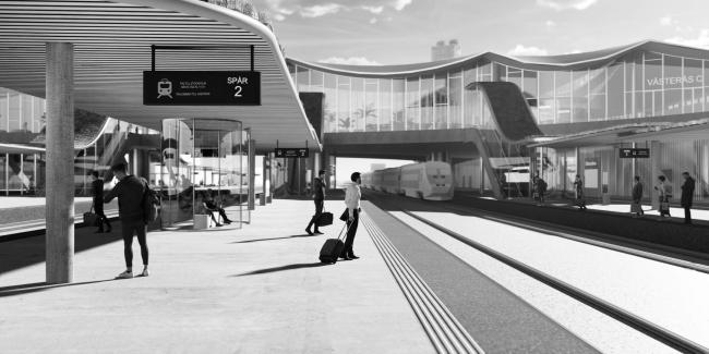 瑞典韦斯特罗斯交通枢纽项目丨BIG建筑事务所-28