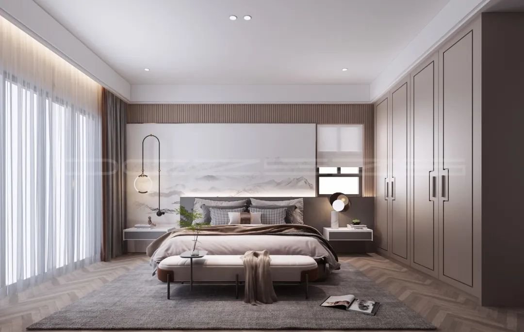 《东成至盛》新中式别墅设计丨木美空间设计-56