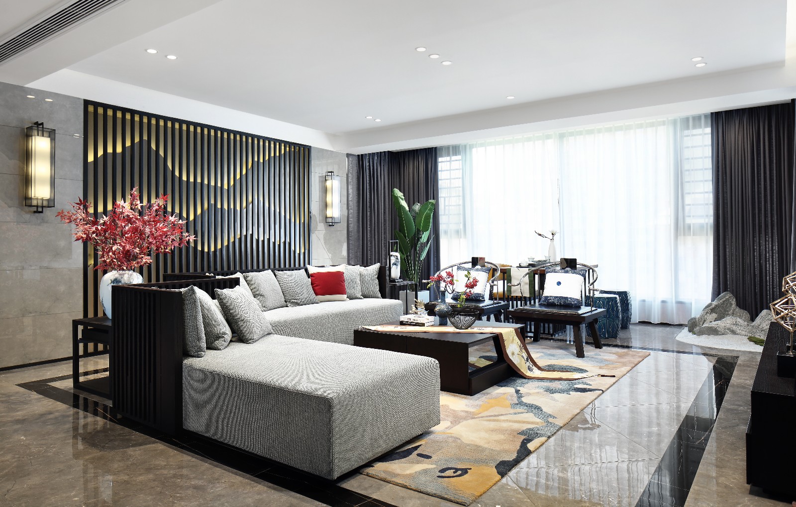 理想城 280m²楼中楼私宅 易.儒空间 Design-4