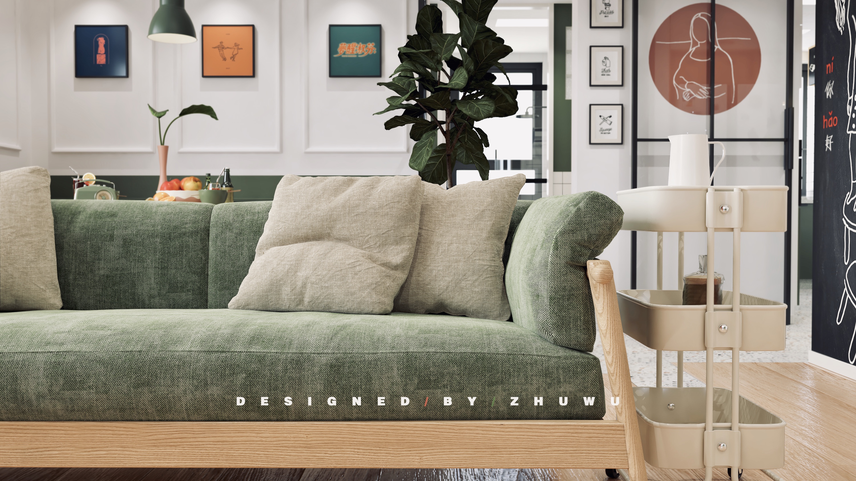 98㎡北欧复古混搭家装 | 低成本个性体验-40