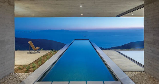 希腊地景中的私人住宅加游泳池丨Aristides Dallas Architects-2