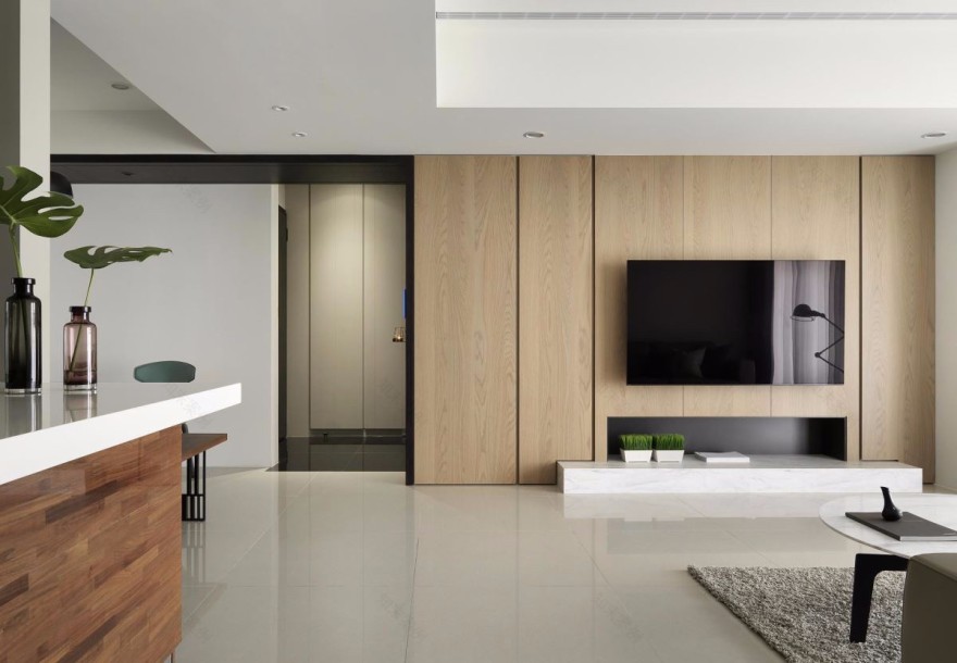 155㎡现代风四口之家,空间利用与自然日光的美妙融合-6