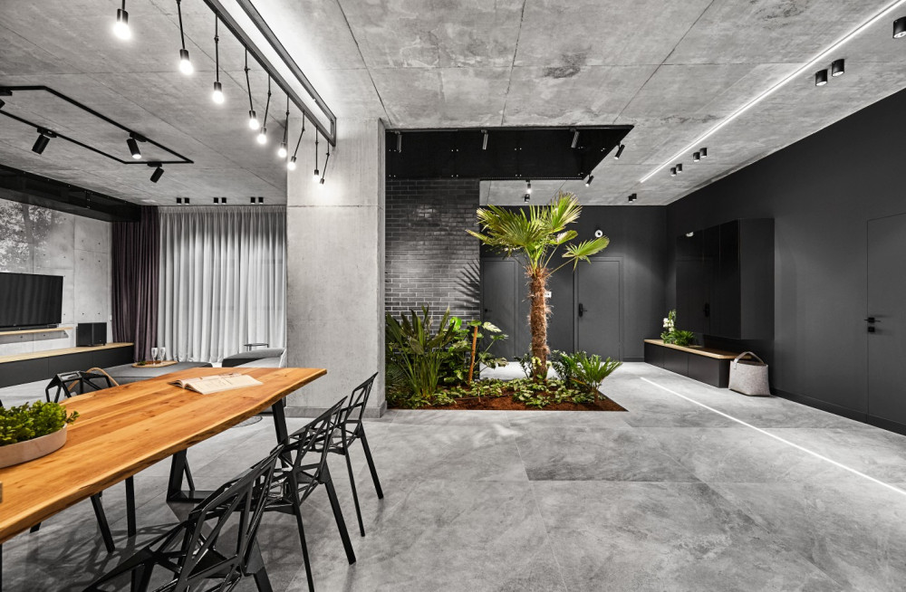 罗马尼亚顶层公寓工业风格设计案例-8