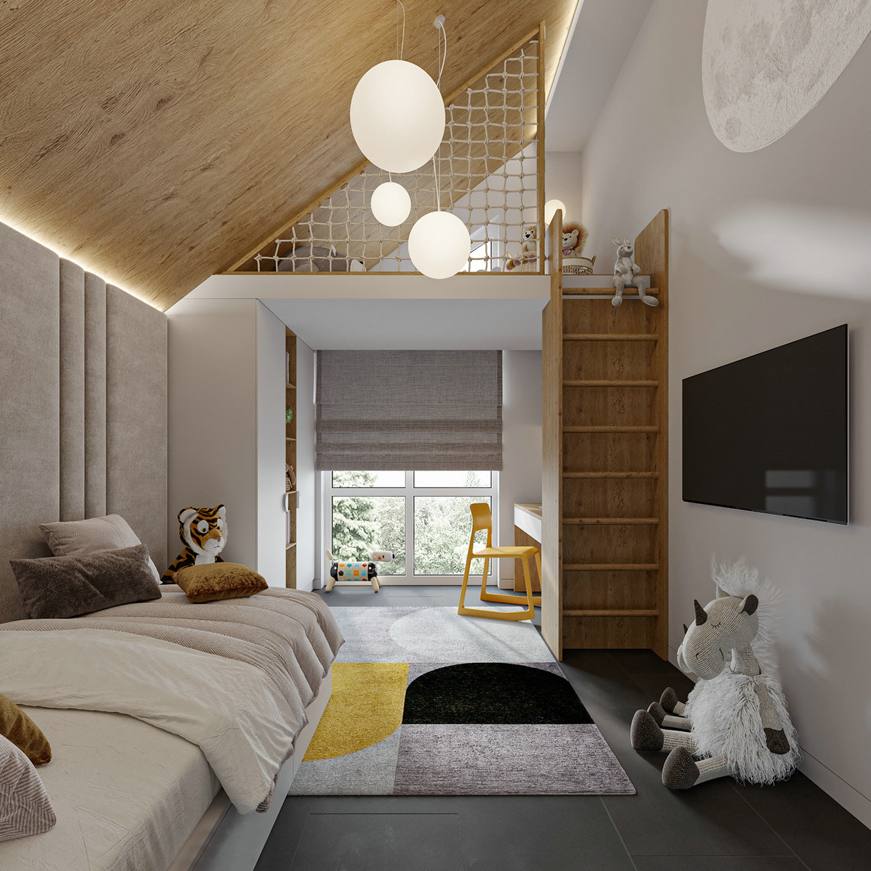 暖棕色系公寓设计-15