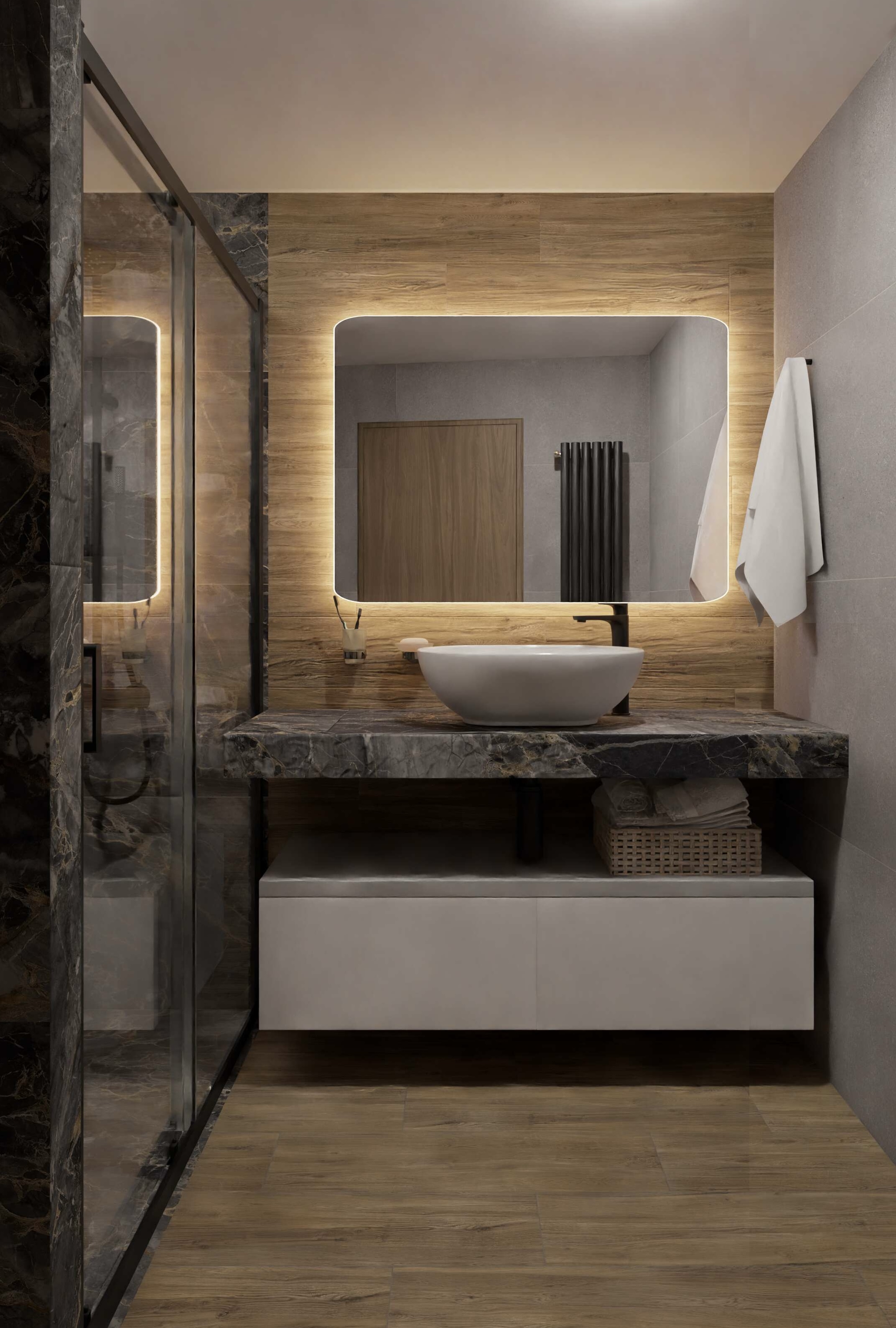 Нейтральная гамма, минимум декора, практичное хранение.-0