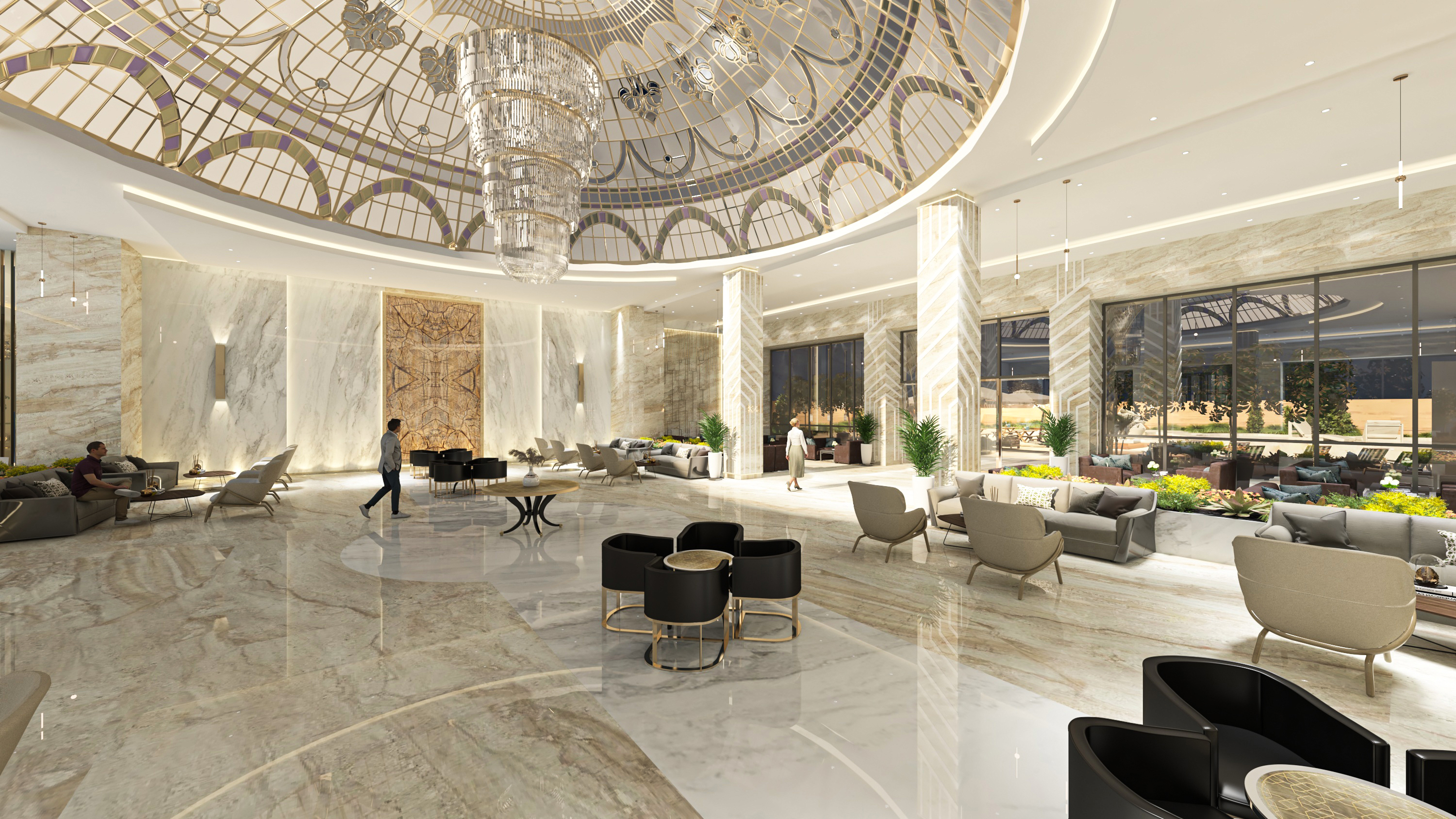 酒店大堂设计-12