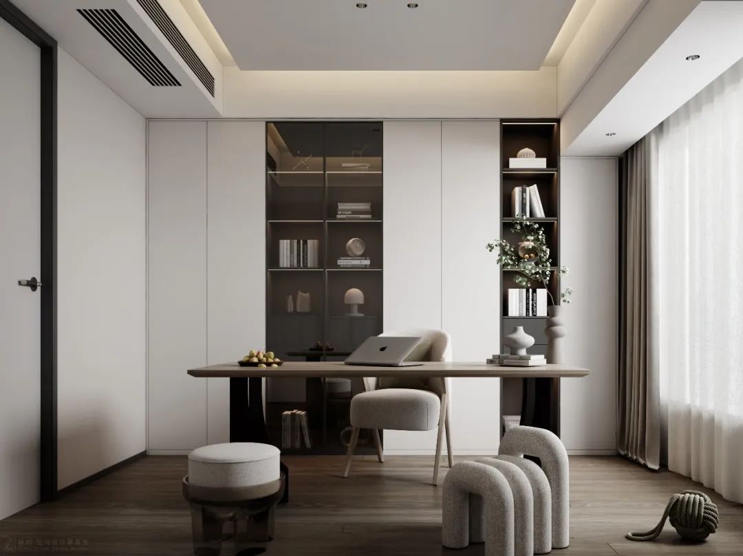 浏阳城市花园高级灰住宅丨中国湖南丨纵向·空间设计-17