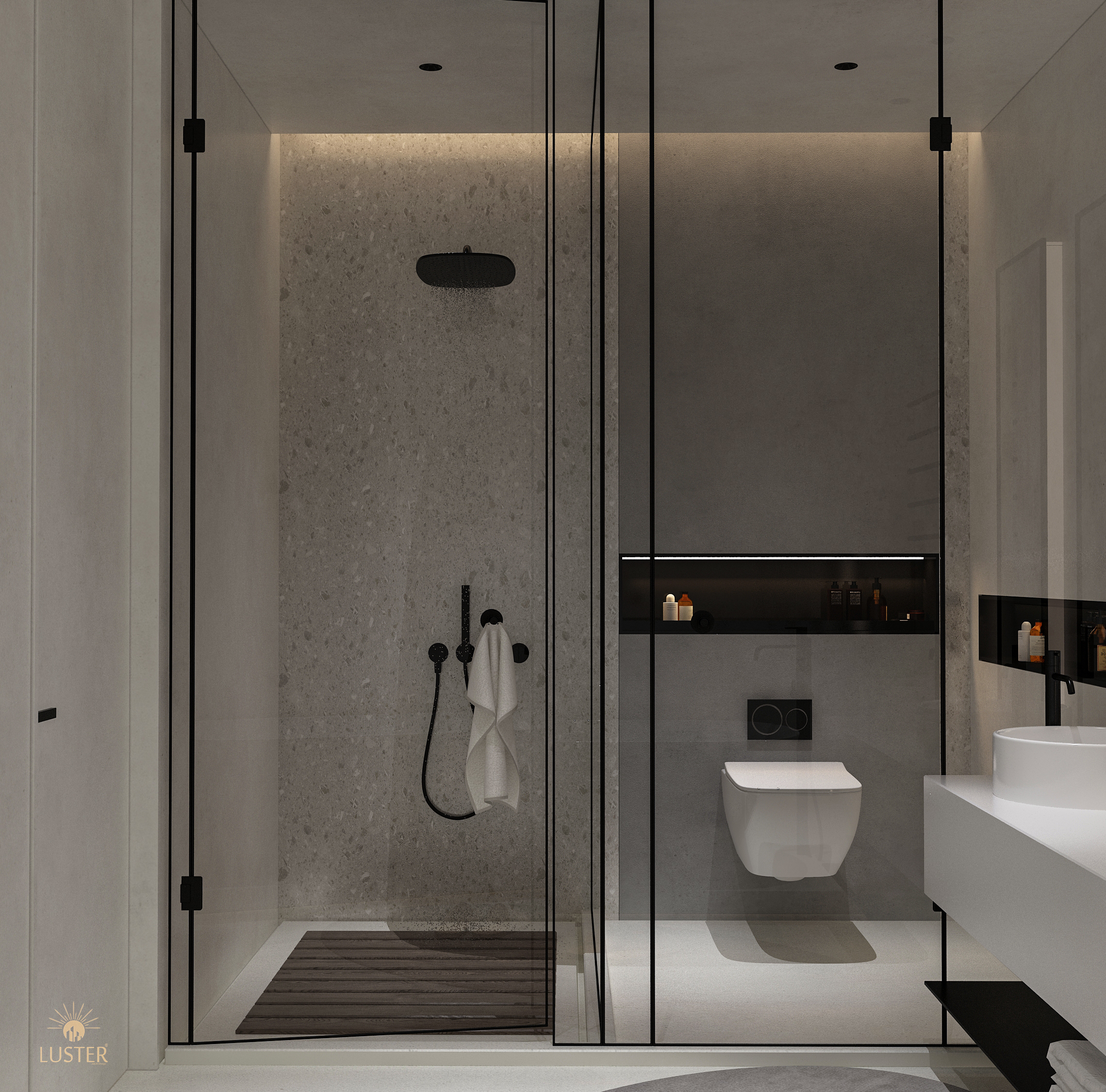 阿联酋极简主义浴室丨Mahmoud abd elmajied-7