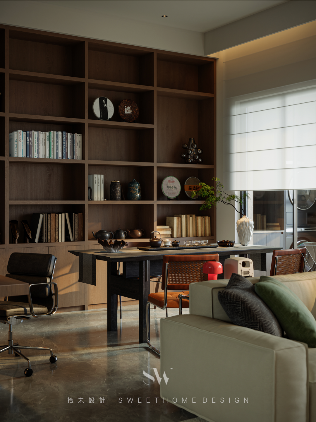 SW DESIGN  |  150㎡双人居所，邂逅现代中古的时光叠影-21