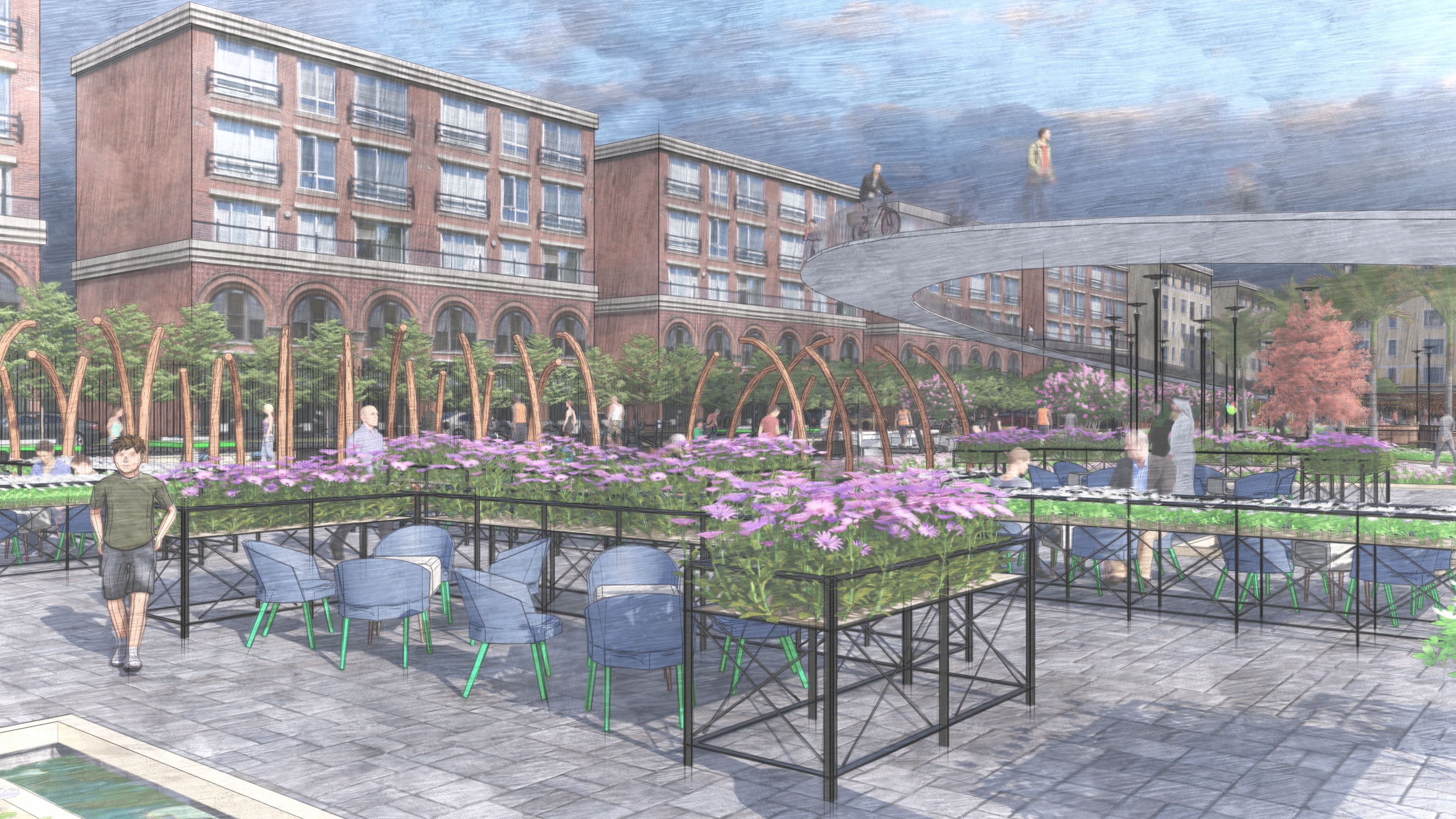 leqaa 广场，景观项目-31