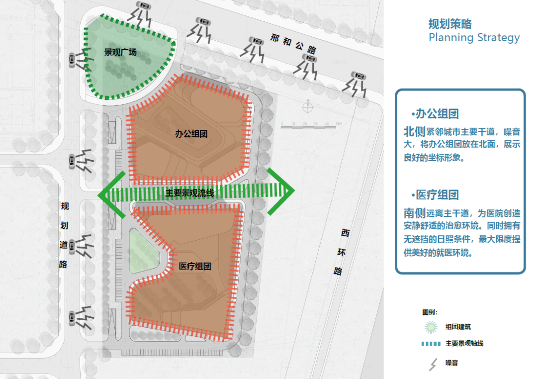 邢台市中医院与疾控中心,绿色生态的人性化医疗空间-33