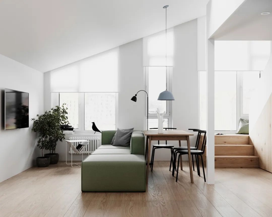 30㎡一居室公寓，高颜值多功能空间设计-10