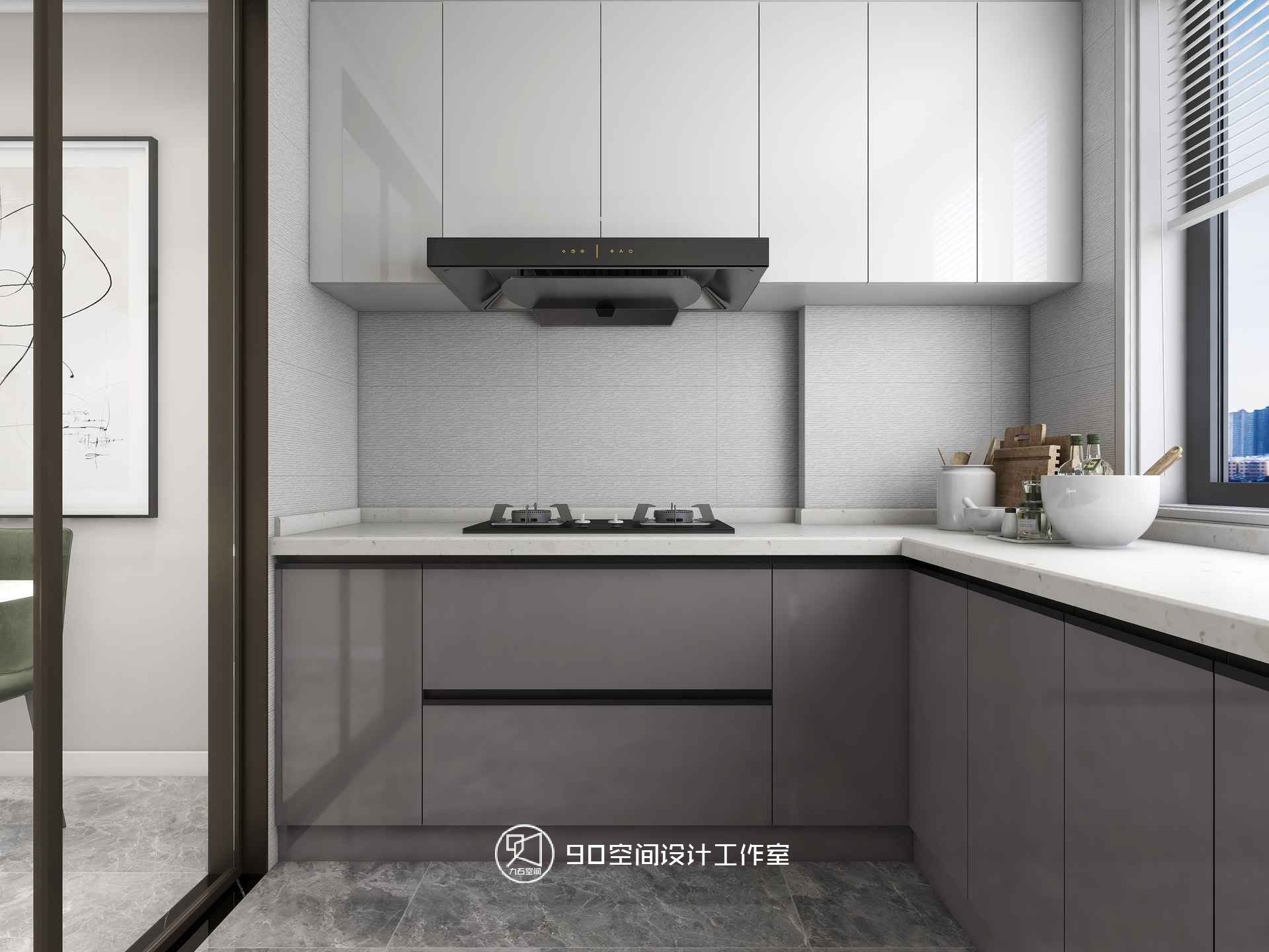 《薄荷绿》87 平方现代简约空间设计-26