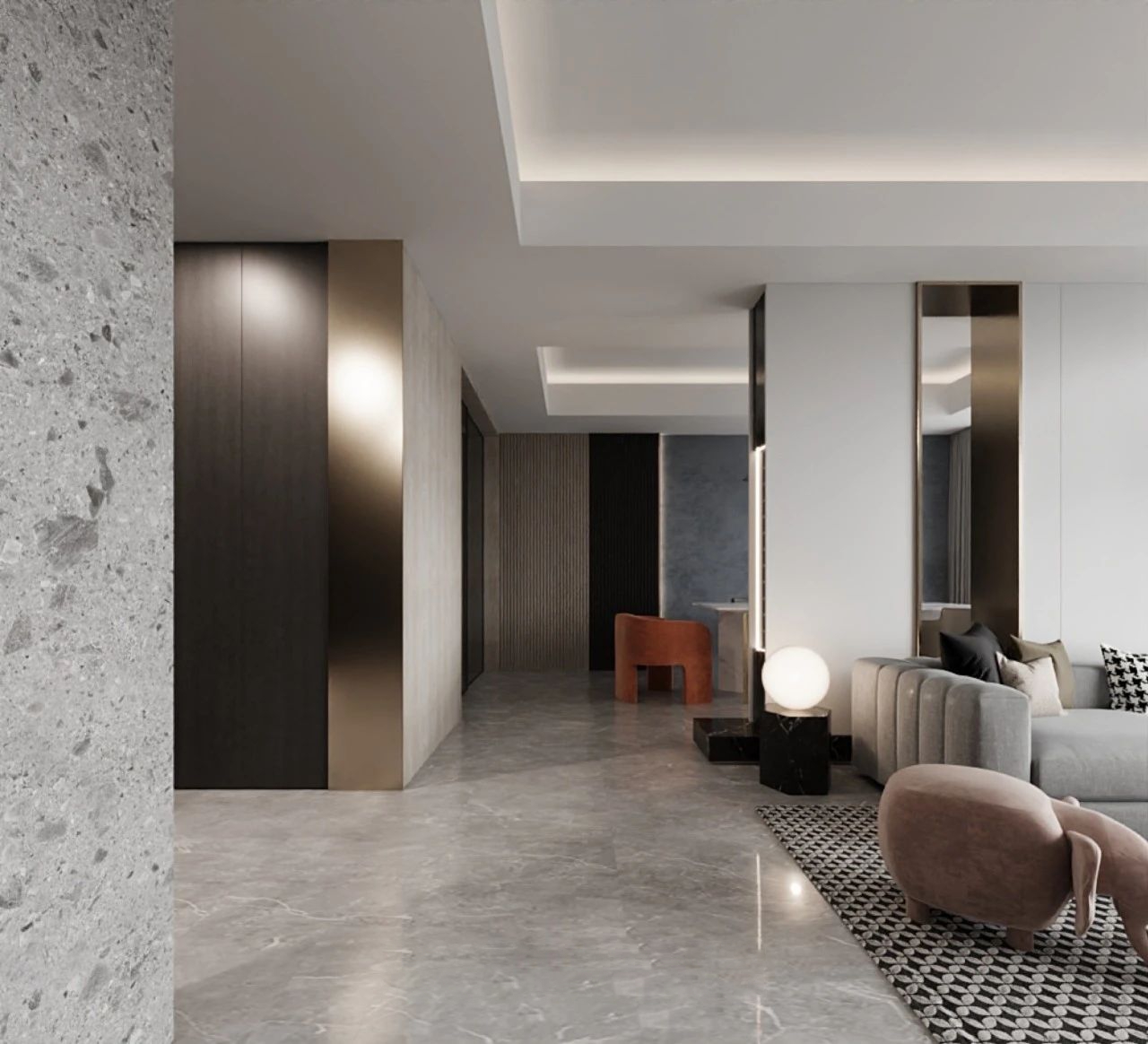 和尊设计 HR·HOME · 252㎡雅奢空间丨常州和尊设计-28